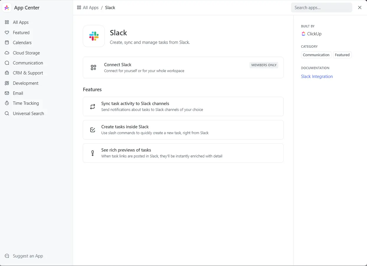 Integrating ClickUp with Slack