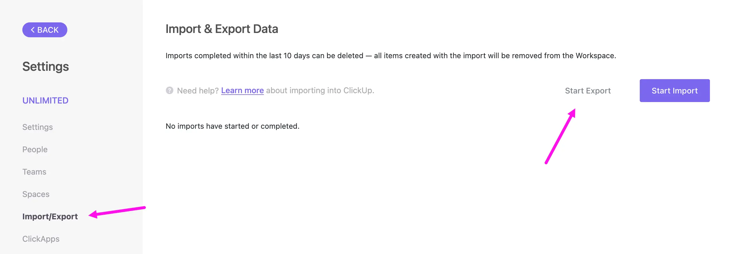 Export Data as CSV