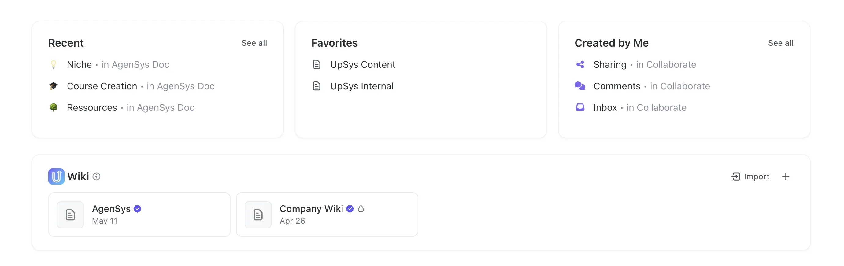 ClickUp Wikis