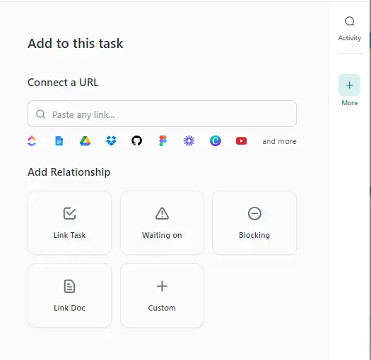 Link tasks in 3 ways