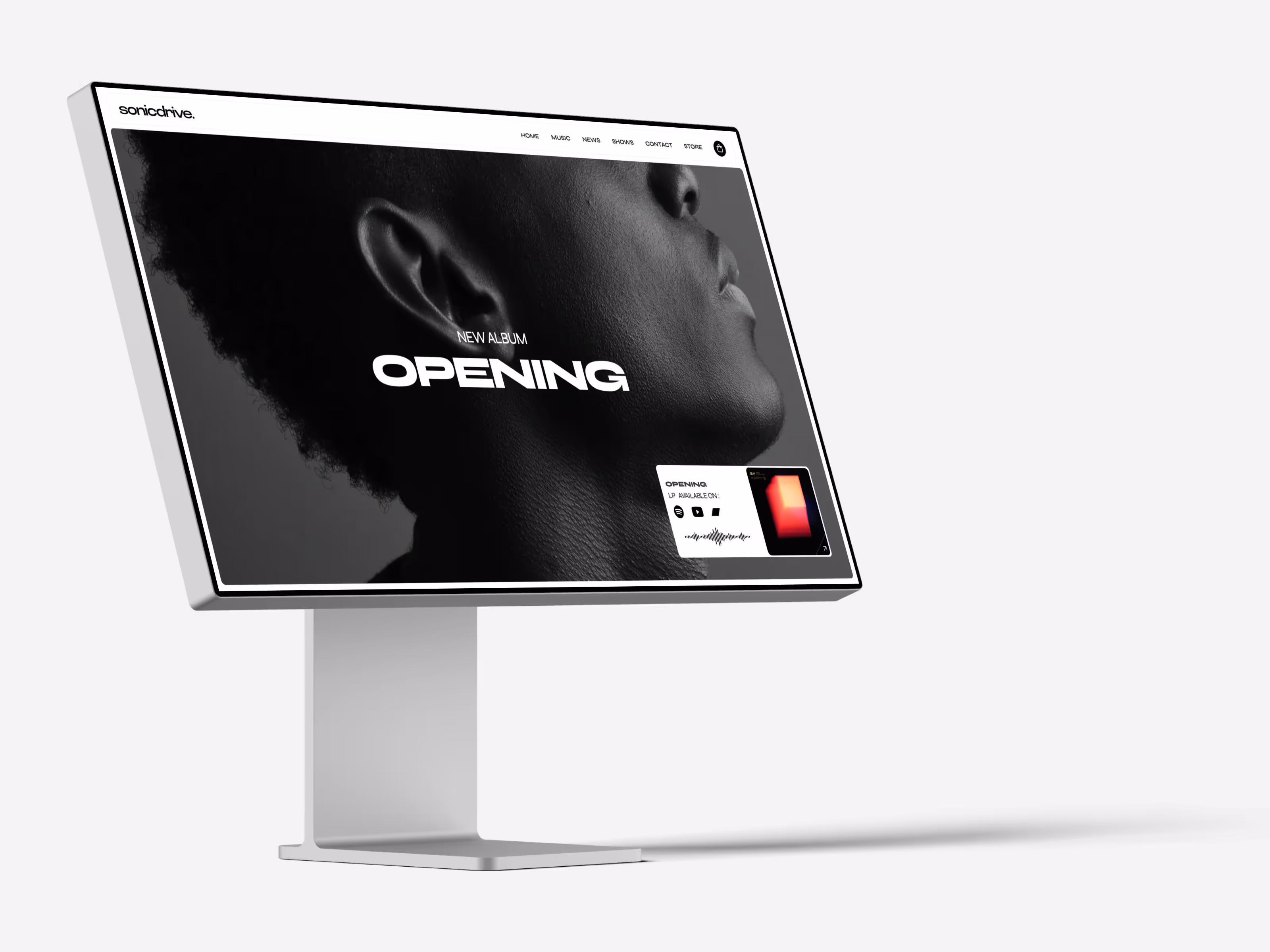 Sonicdrive - Webflow template for music producer