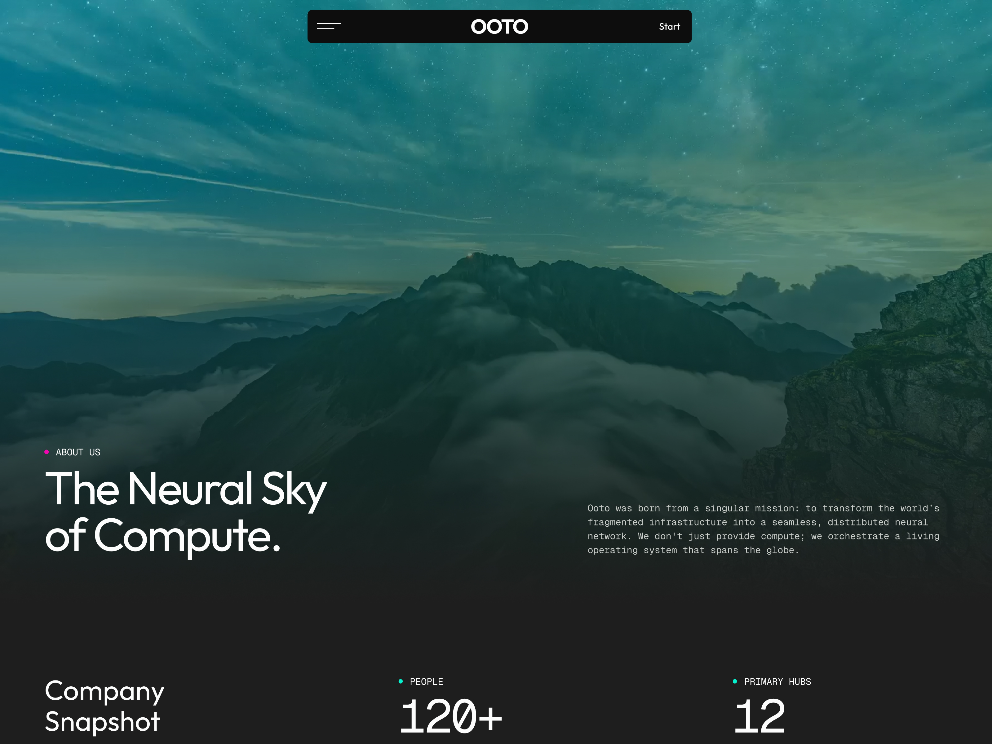 Ooto Webflow template — blog and content CMS layouts