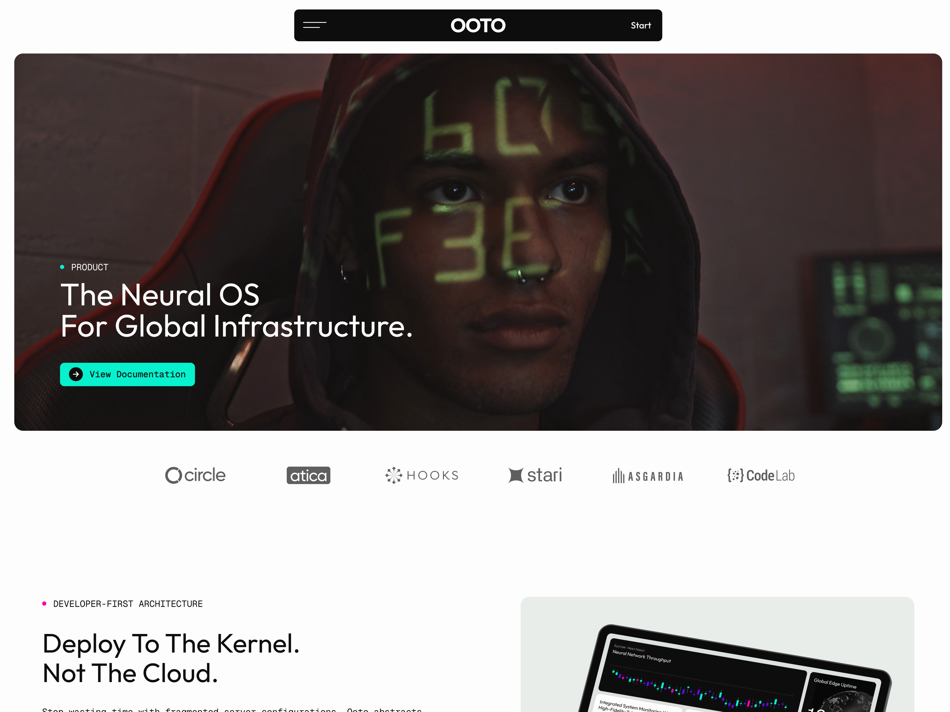 Ooto Webflow template — pricing page with multiple plans