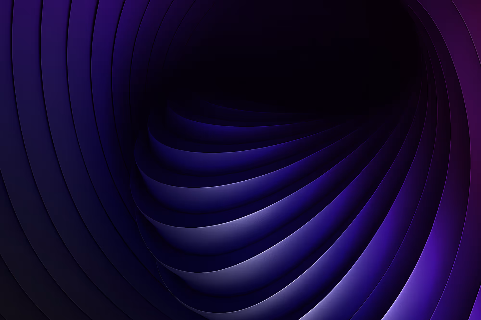 Abstract image featuring swirling Purple and black patterns symbolizing innovation - Sparagus.