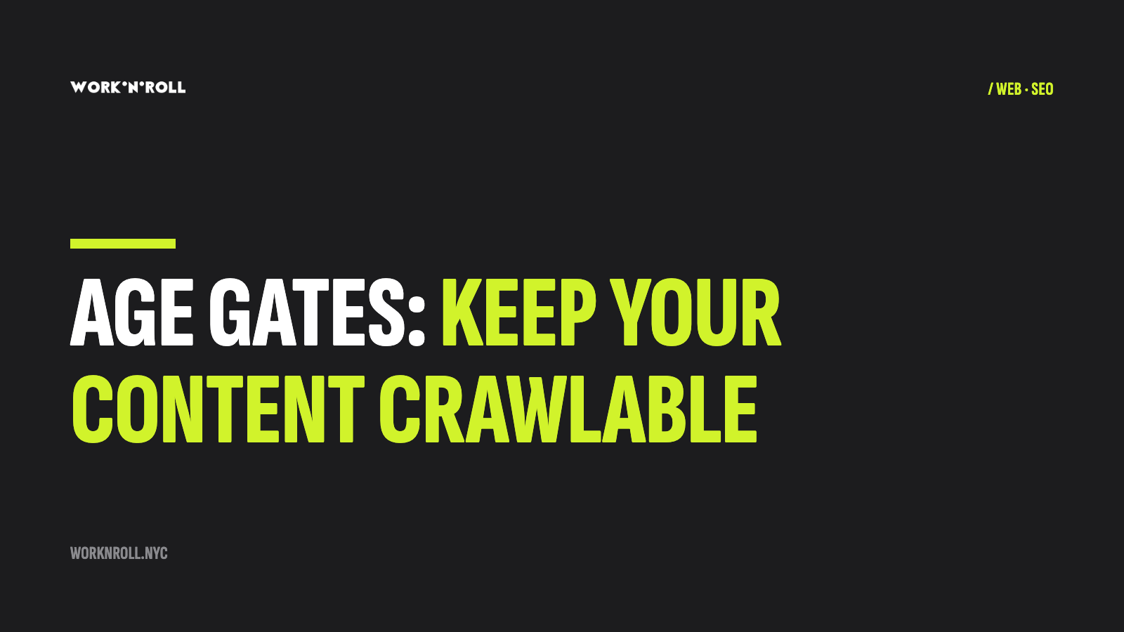 Cannabis website age gates: keep your content crawlable