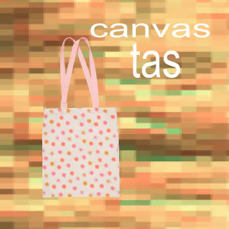 canvastas 42x36cm bloemen
