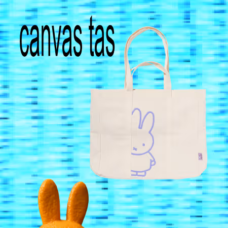 nijntje canvas tas met trekkoord 45x40x12cm