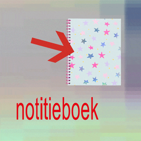 collegeblok 4-in-1 A4 sterren