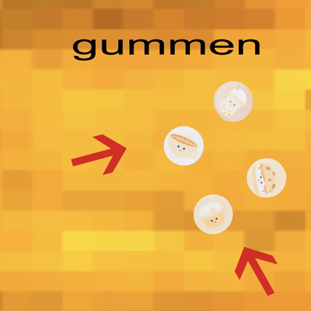 Gummen koffie - 4 stuks