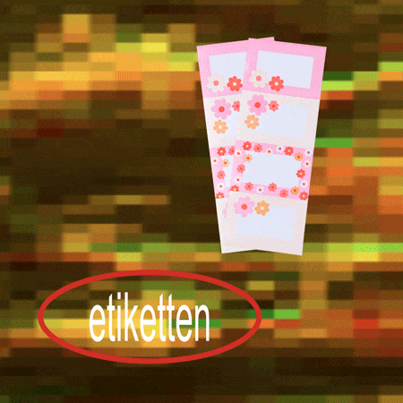 textieletiketten - 8 stuks