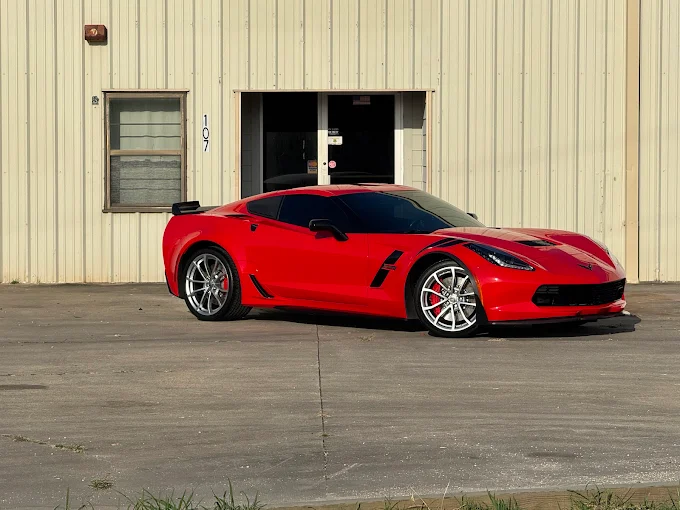 A freshly auto detailed sports car in Youngsville, LA.