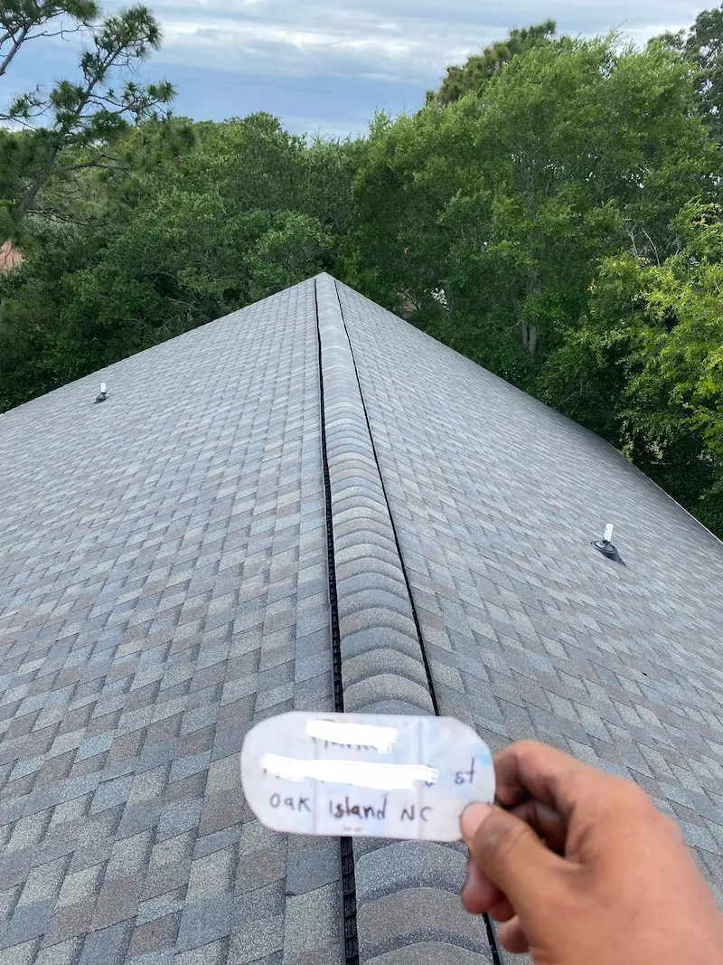 Oak Island NC GAF Timberline HDZ American Harvest Shingle with Ridge Vent