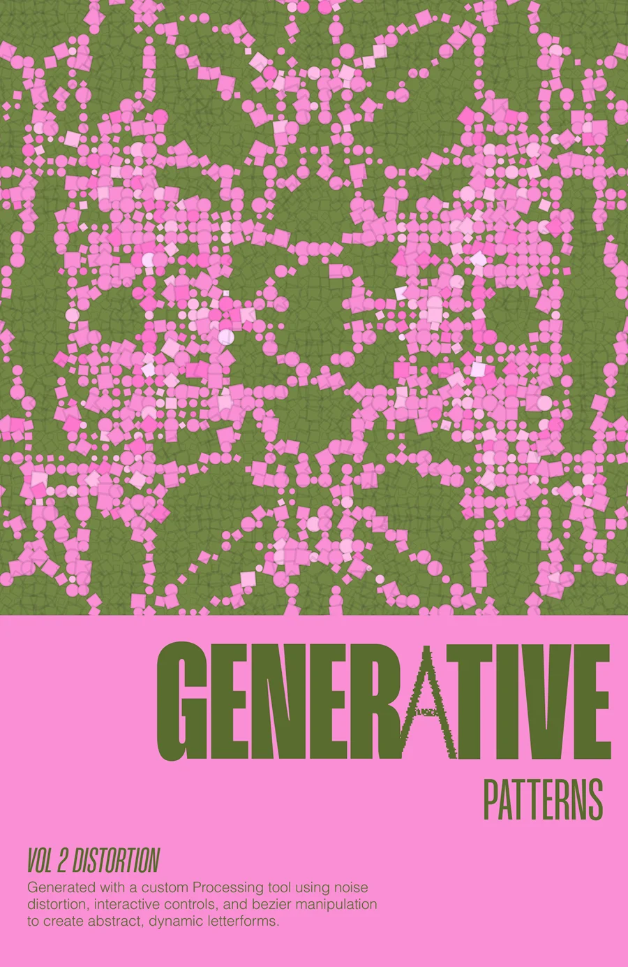 Generative Art Poster Pink