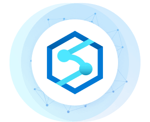 Das Logo von Azure Synapse Analytics, das Datenintegration und Analyse symbolisiert.