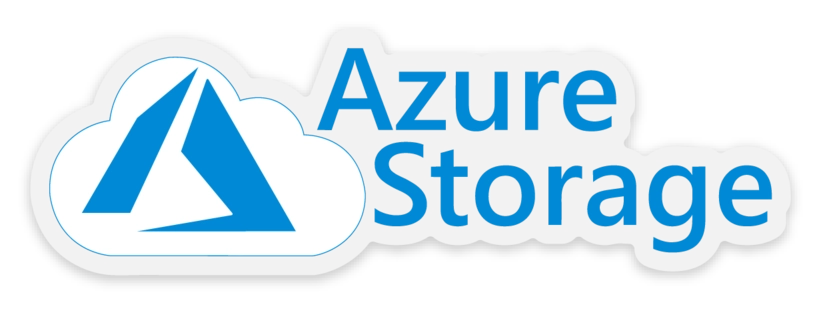 Logo von Azure Storage mit dem Azure-Symbol in einer stilisierten Wolke.