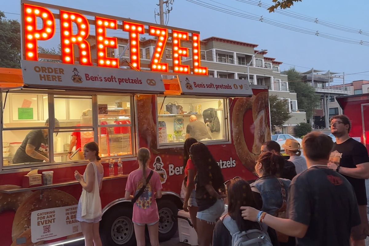 A Ben's Mobile Pretzel Trailer