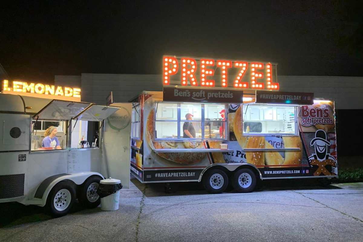 A Ben's Mobile Pretzel Trailer