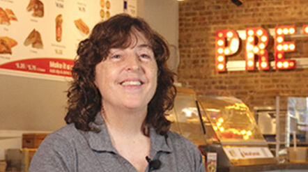 Video thumbnail for video featuring Julie Weckel, owner, Ben's Soft Pretzels, Benton Harbor, MI