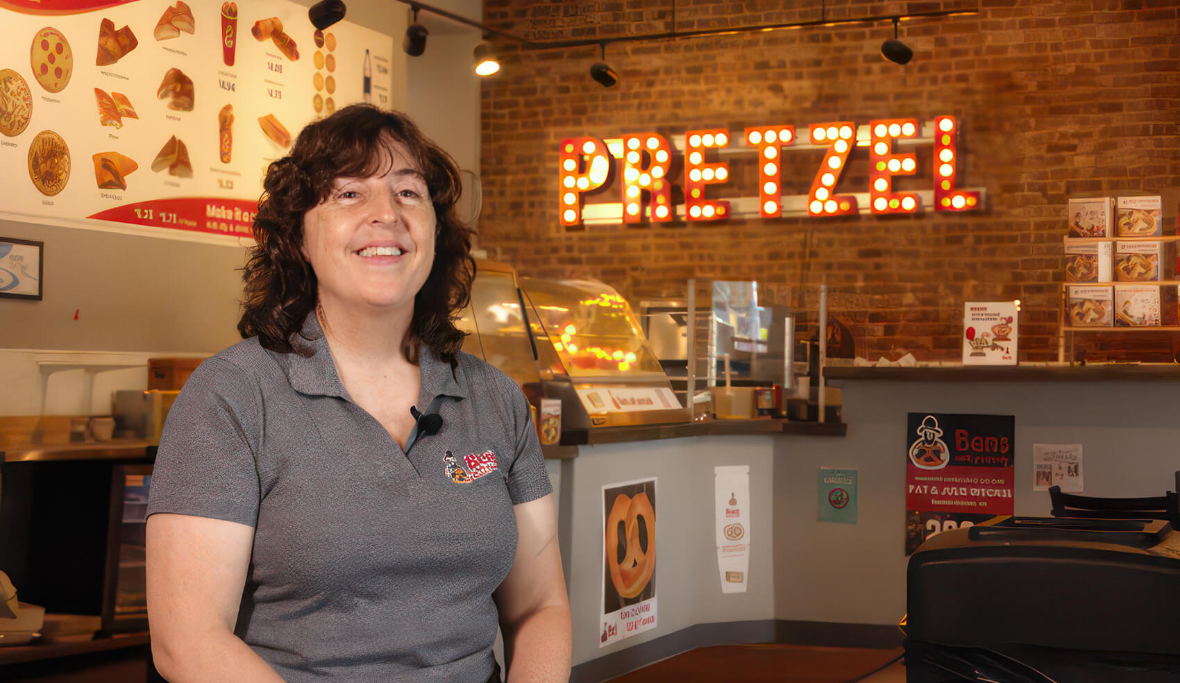 Julie Weckel, owner, Ben's Soft Pretzels, Benton Harbor, MI