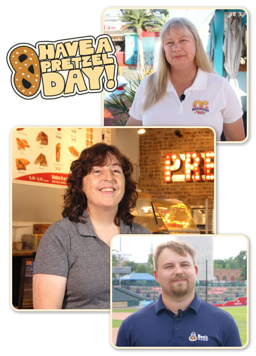 A group of Ben's Soft Pretzels Franchise owners