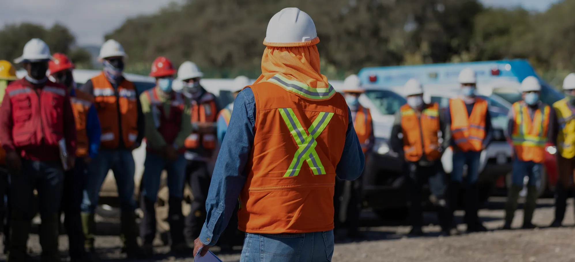 union construction workers grouped up