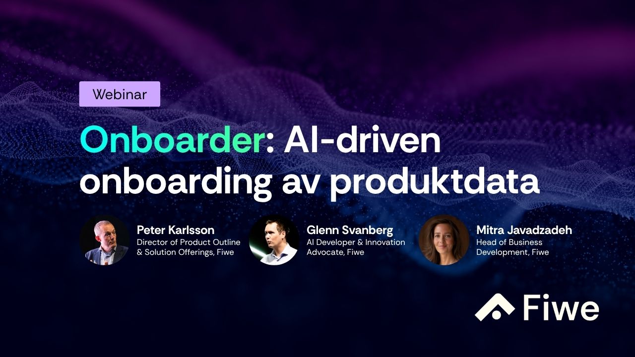 Onboarder – AI-driven onboarding av produktdata