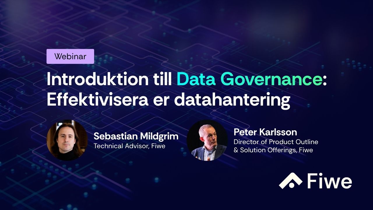 Introduktion till Data Governance: Effektivisera er datahantering