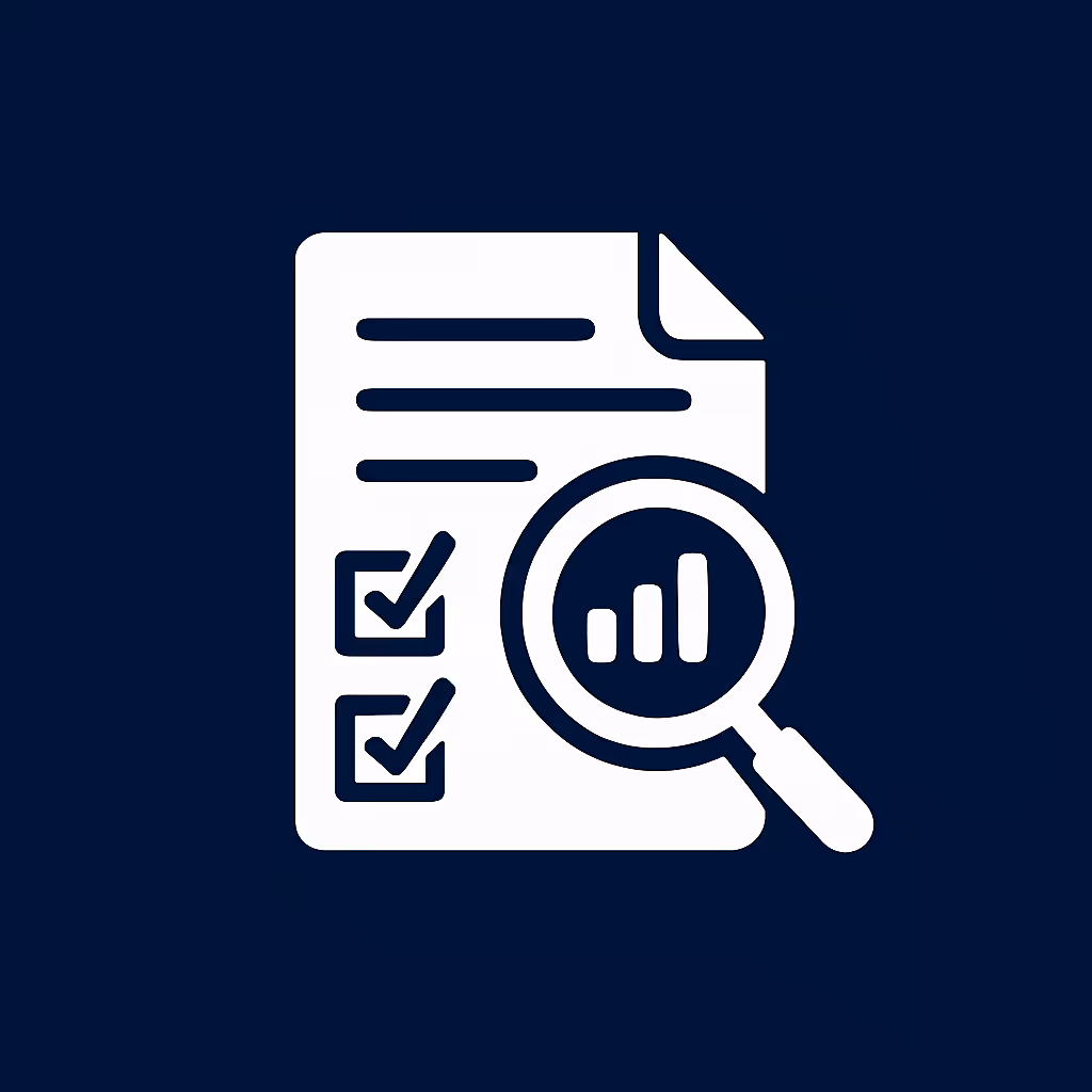 Icône de document avec tableau et puce critique