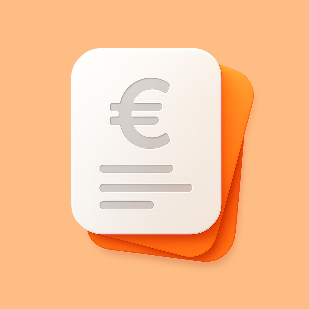 Icon of an evaluation sheet with a CIR tax pictogram