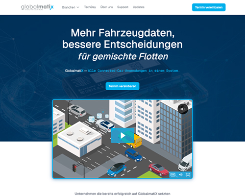 Webdesign für GlobalmatiX AG von Stephan Langer, München, Oberbayern.