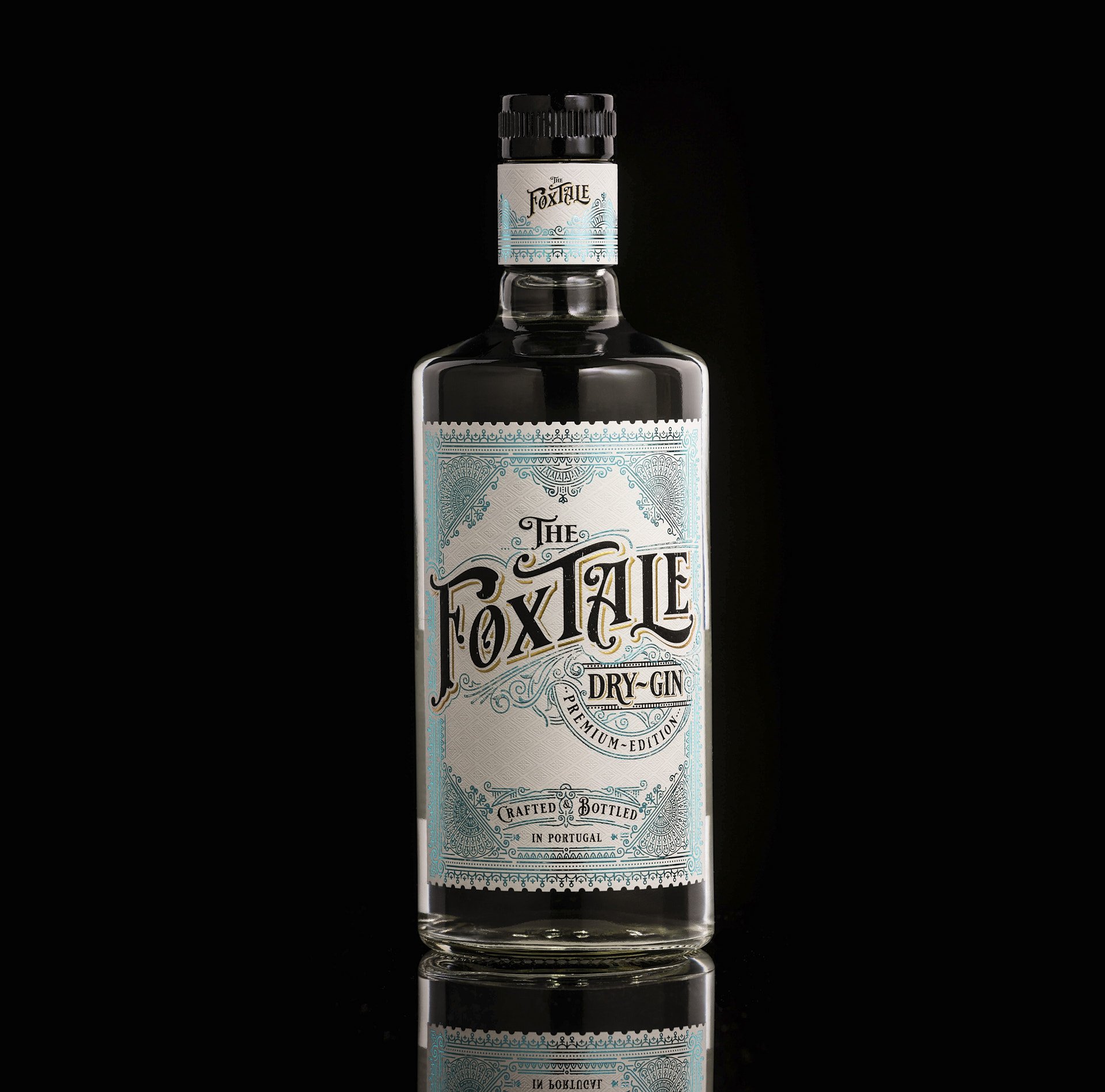 Full Foxtale Gin Bottle gin bottle, front-facing