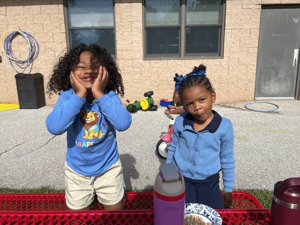 Children engaged in collaborative play or learning activity
