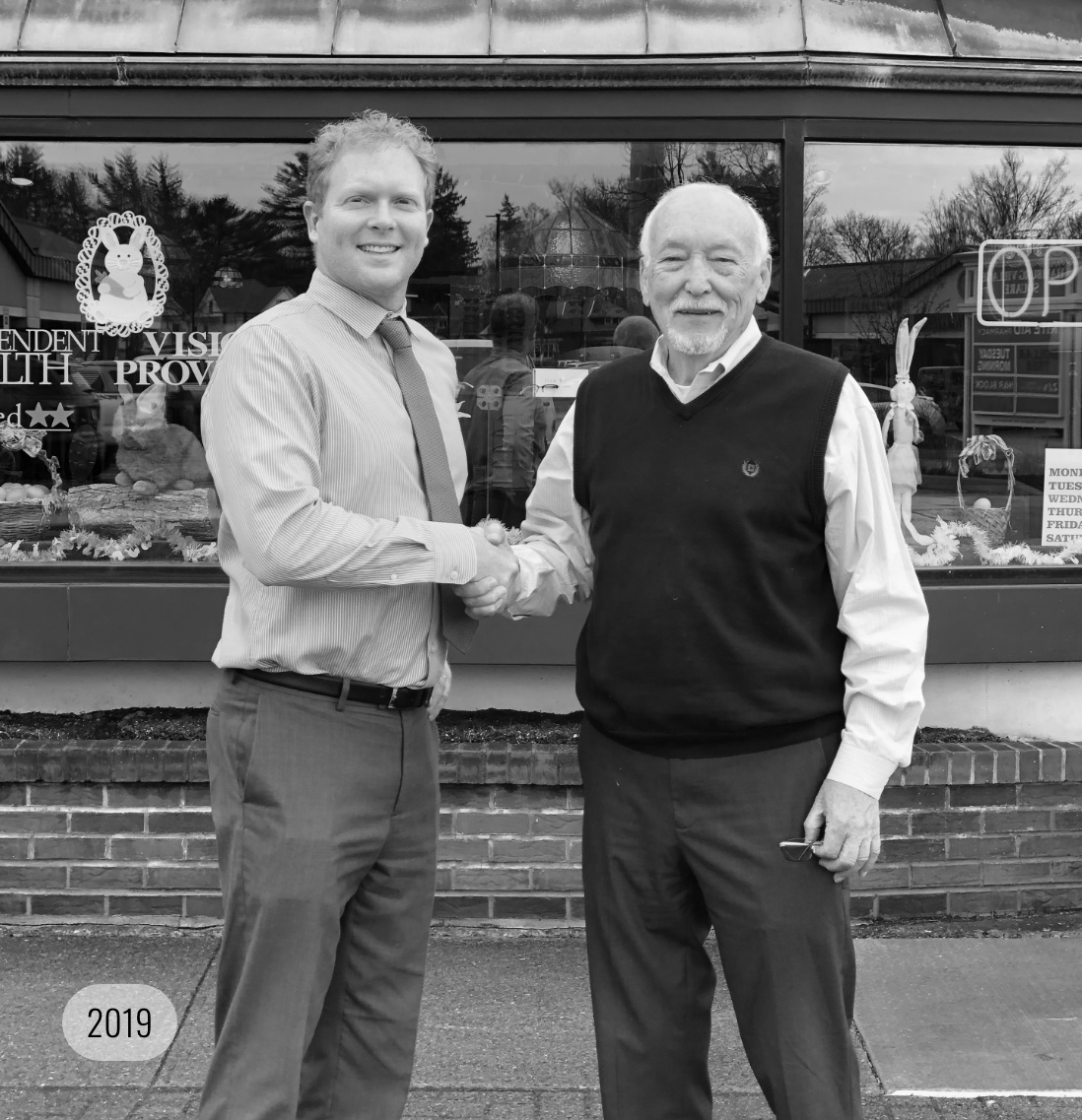 Two generations of the Battin family share a proud moment. 