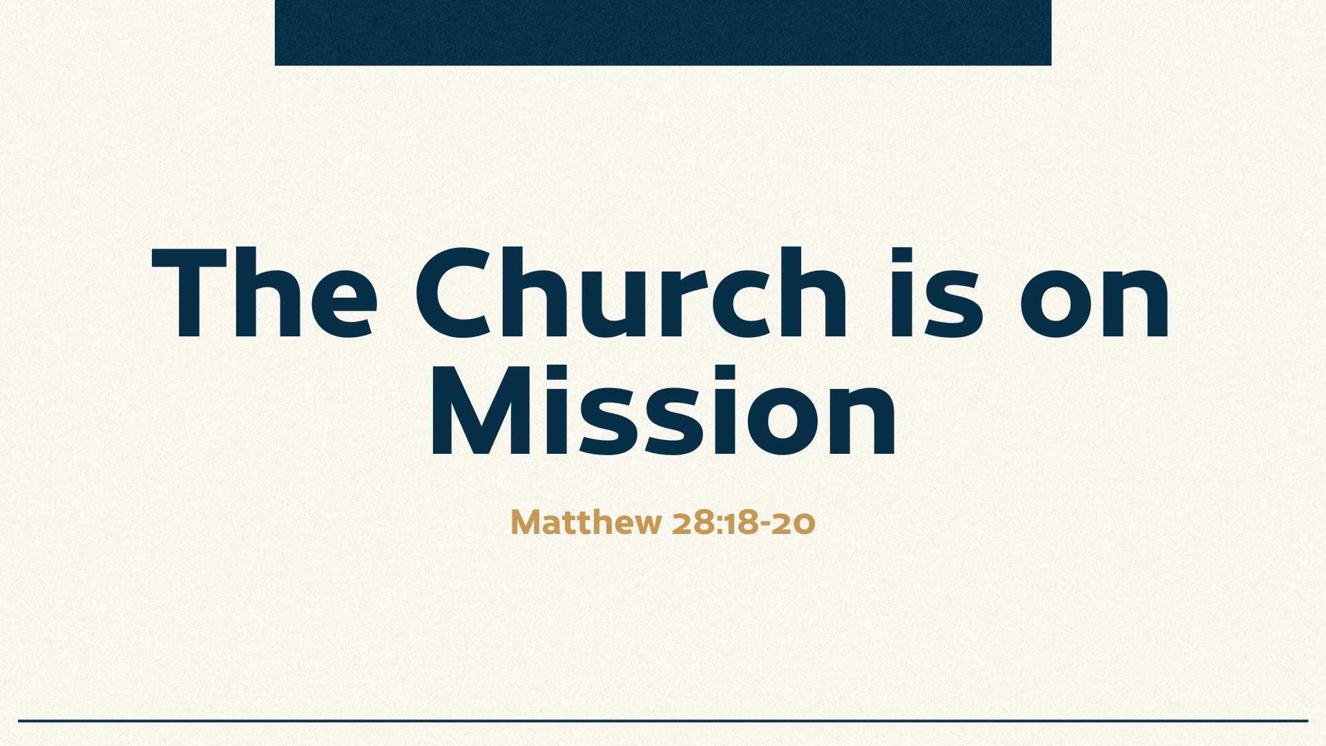 The Church is on Mission