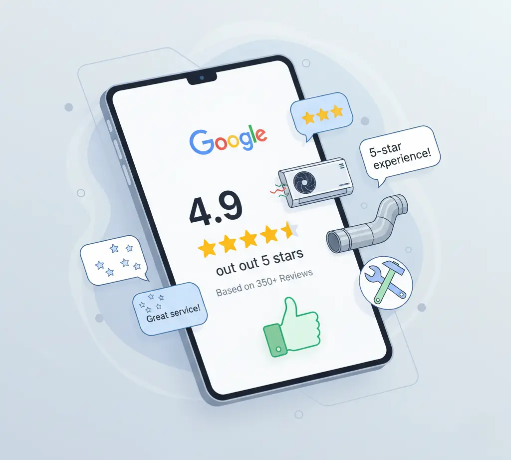 How to Use Google Reviews to Grow Your HVAC Business in 2025