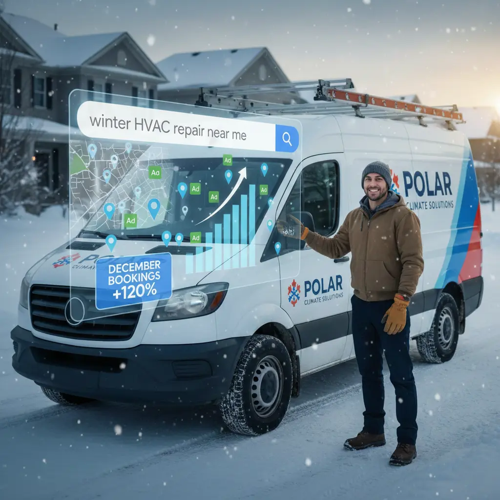 Winter Google Ads Campaigns for HVAC & Plumbing: Maximize Bookings Before Year-End
