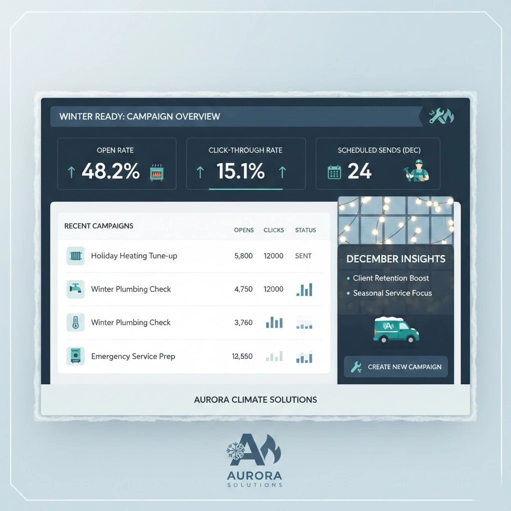 Email Marketing for HVAC & Plumbing: December Campaign Ideas That Drive Bookings