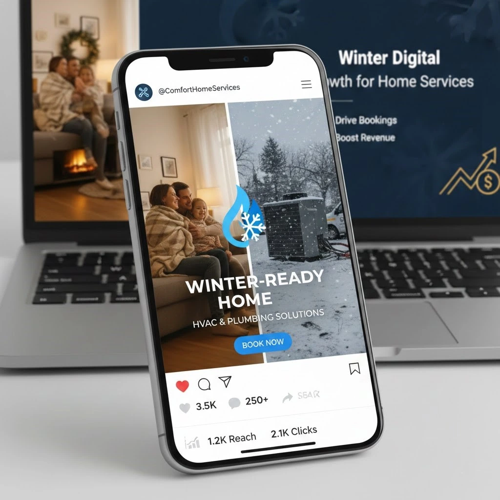 December Social Media Ads for HVAC & Plumbing: Tips for High ROI
