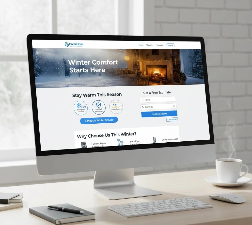 Landing Page Optimization for Winter HVAC & Plumbing Campaigns