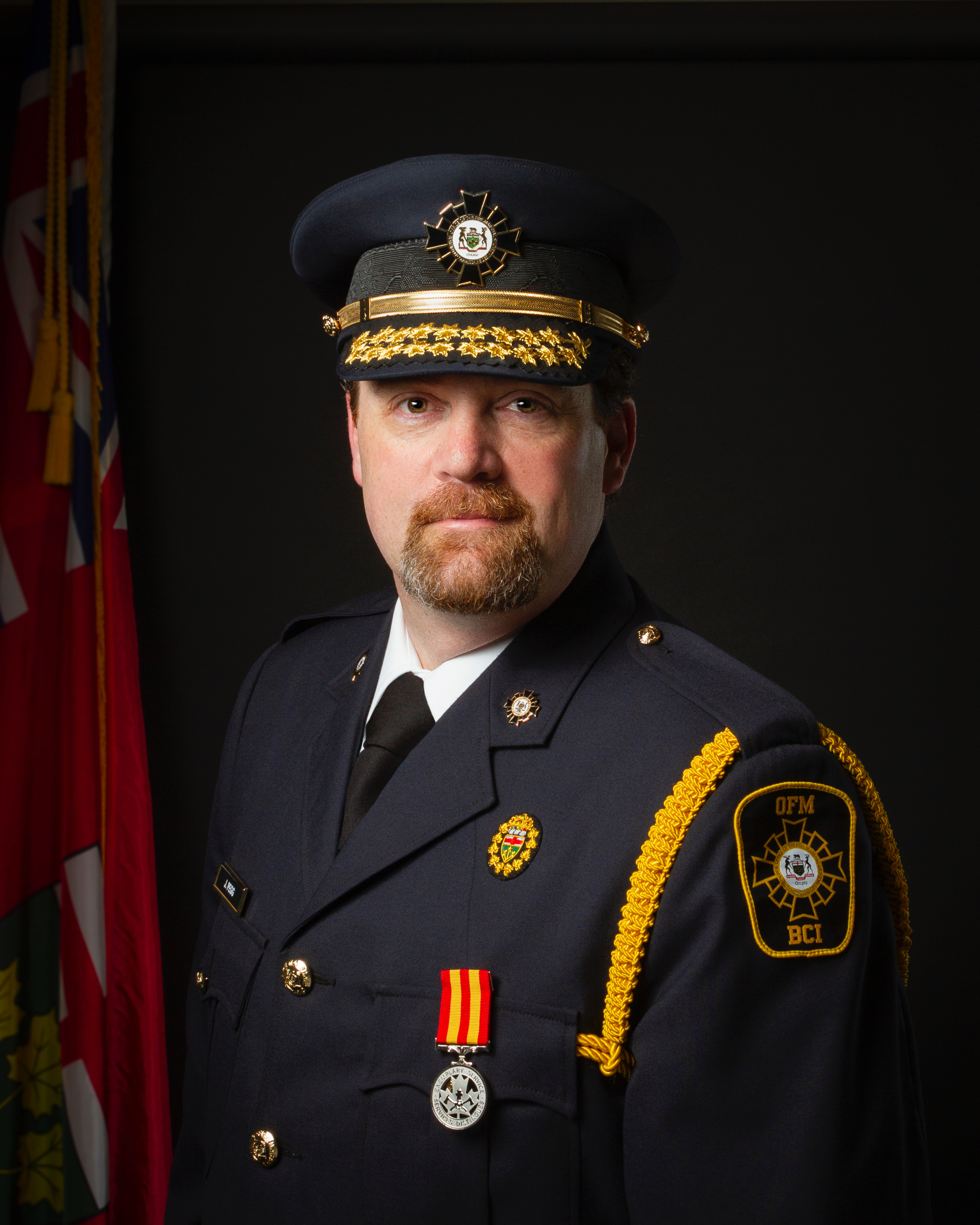 Headshot image of Ontario Fire Marshal Jon Pegg.