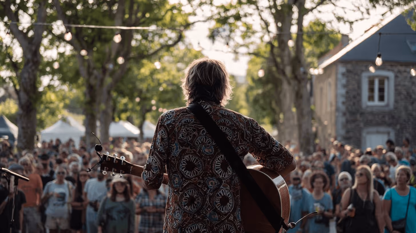 picture of a singer performing during a festival in House of Clouds