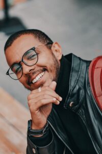 man smiling, after smile makeover