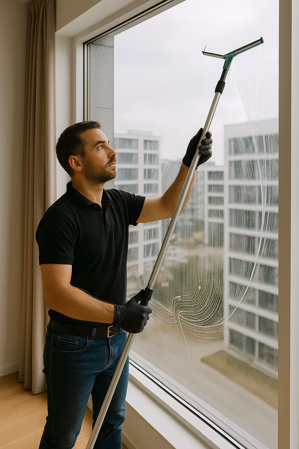 Zaposleni detaljno cisti kancelarijski prostor