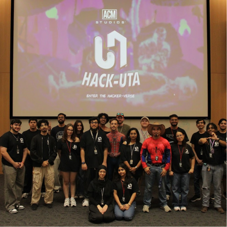 Group photo of the HackUTA 2025 team.