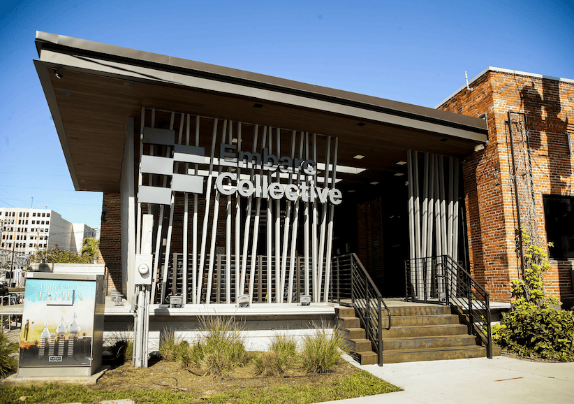 The front of the Embarc Collective building.