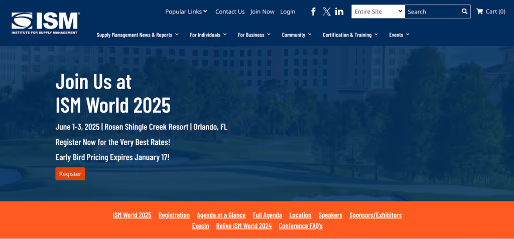 ISM World 2025 Annual Conference