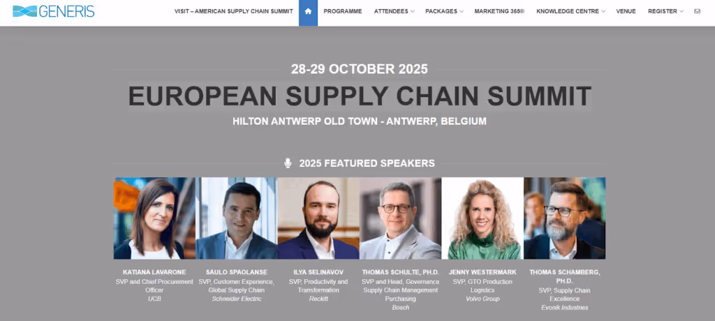 European Supply Chain Summit 2025