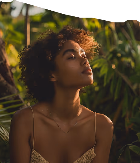 Photo d'une femme prenant le soleil