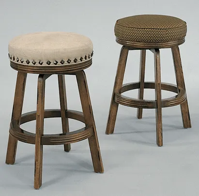 white and brown bartender stools