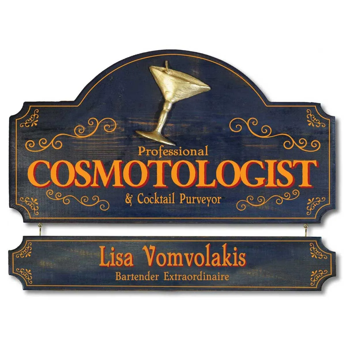 Cosmotologist home bar sign